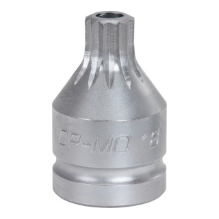 KS Tools 3/4" krachtdop bit meertands met boring, kort
