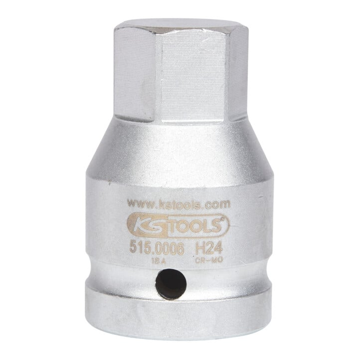 KS Tools 3/4" Kraft-Bit-Stecknuss Innensechskant kurz, 24mm