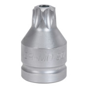 KS Tools 3/4" Kraft-Bit-Stecknuss TX mit Bohrung, kurz