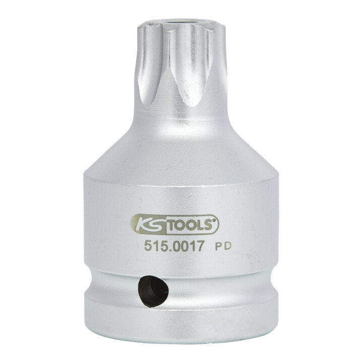 KS Tools 3/4" power bit socket TX met boring, kort, TB80