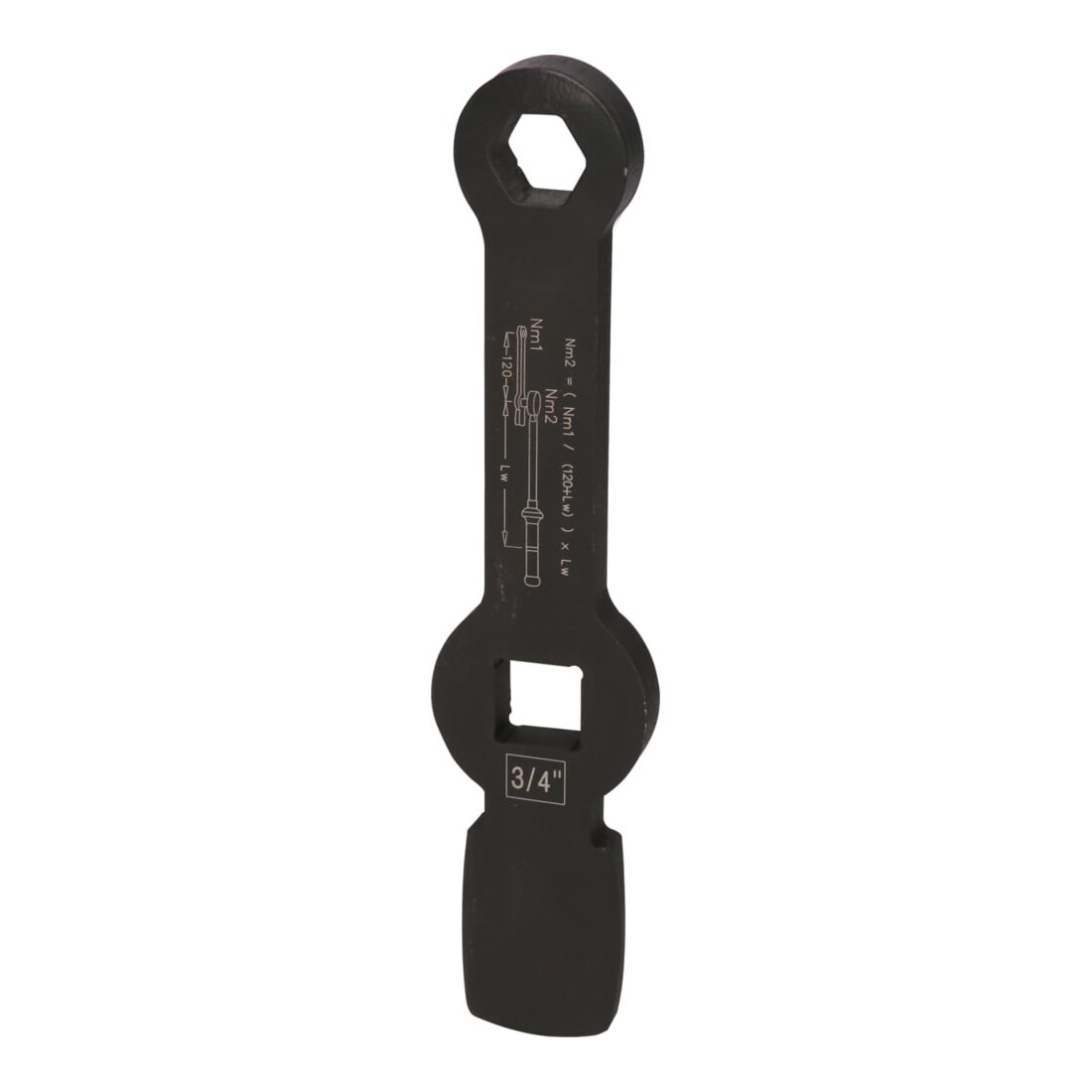 KS Tools 3/4" Schlag-Zwölfkant-Schlüssel mit 2 Schlagflächen