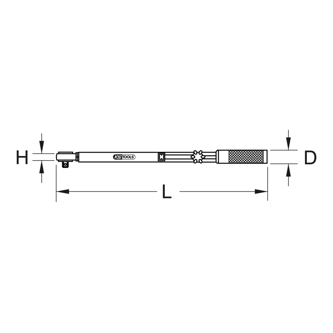 KS Tools 3/4" Schnelleinstell-Drehmomentschlüssel 160-800Nm