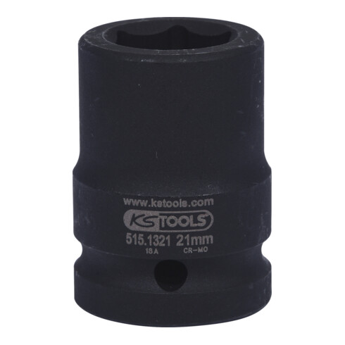 KS Tools 3/4" Sechskant-Kraft-Stecknuss, kurz, 21mm