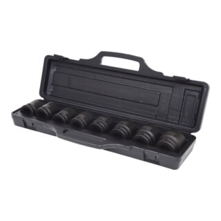 KS Tools 3/4" Sechskant-Kraft-Stecknuss-Satz, 8-teilig kurz, 24-38mm