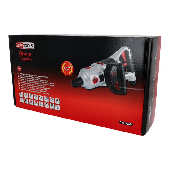 KS Tools 3/4" superMONSTER Hochleistungs-Druckluft-Schlagschrauber 3405Nm