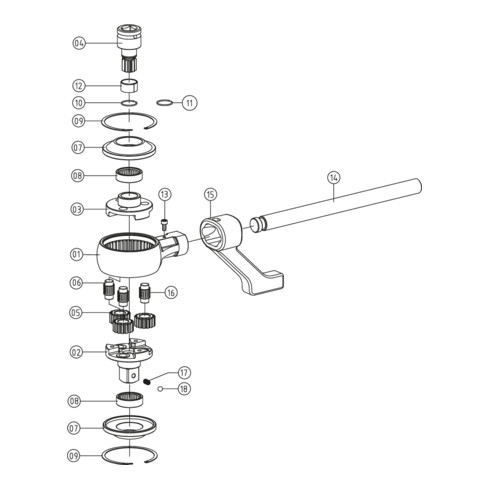KS Tools 3/4" universele draaimomentvermeerderaar, 2700Nm
