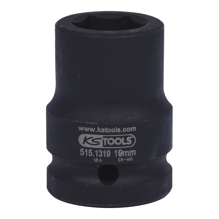 KS Tools 3/4" zeskant dopsleutel, kort, 19mm