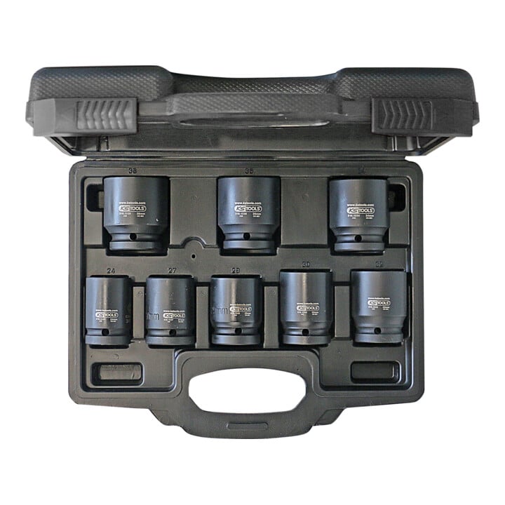 KS Tools 3/4" zeskant dopsleutelset, 8-delig kort, 24-38mm