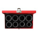 KS Tools 3/4" zeskant dopsleutelset, 8 stuks lang