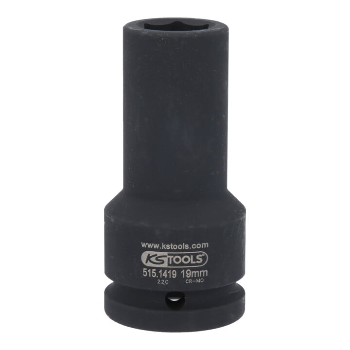 KS Tools 3/4" zeskant krachtdop, lang, 19mm