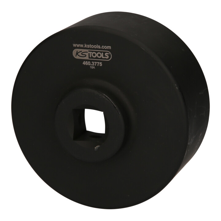 KS Tools 3/4 Zoll Nutmuttern-Schlüssel mit 4 Zapfen für Volvo, Innenzapfen D. 89 mm