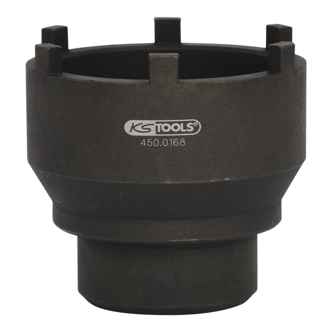 KS Tools 3/4 Zoll Nutmuttern-Schlüssel mit 6 Zapfen für Mercedes und MAN, 95-115 mm