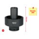 KS Tools 3/4 Zoll Nutmuttern-Schlüssel mit 6 Zapfen mit Führungsrohr für Mercedes, Innenzapfen D. 46 mm
