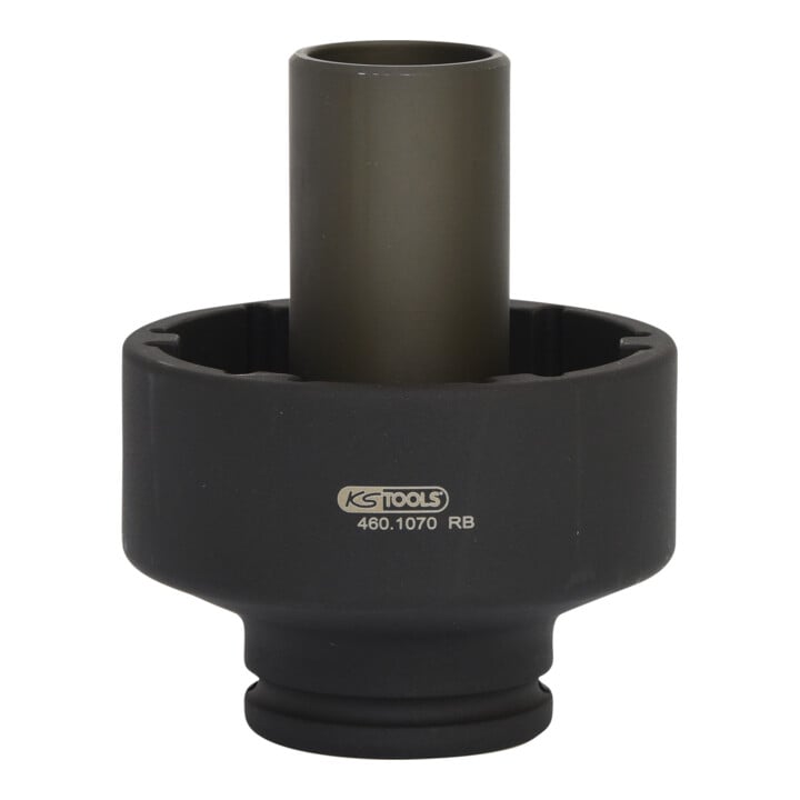 KS Tools 3/4 Zoll Nutmuttern-Schlüssel mit 6 Zapfen mit Führungsrohr für Mercedes, Innenzapfen D. 46 mm
