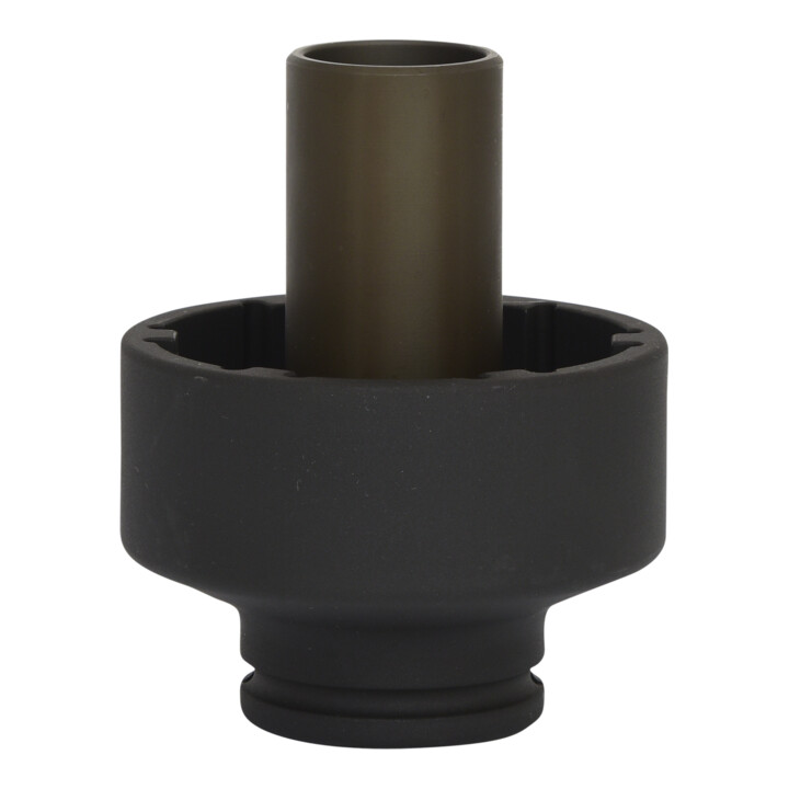 KS Tools 3/4 Zoll Nutmuttern-Schlüssel mit 6 Zapfen mit Führungsrohr für Mercedes, Innenzapfen D. 46 mm