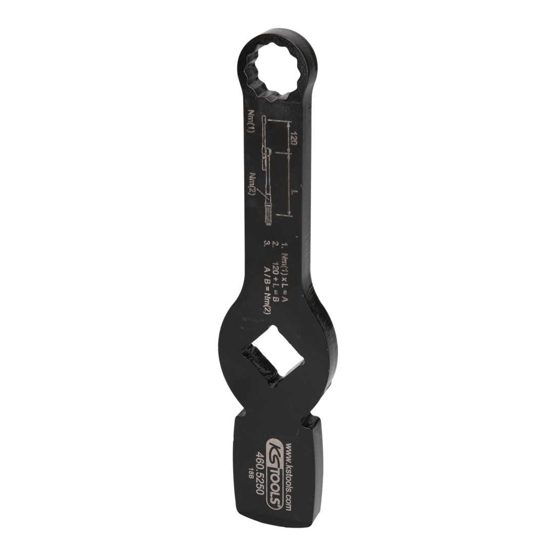 KS Tools 3/4 Zoll Schlag-Zwölfkant-Schlüssel mit 2 Schlagflächen, 19 mm