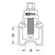 KS Tools 3/4 Zoll Vibro-Impact Universal-Kugelgelenk-Abzieher-Glocke 67 x 75 mm