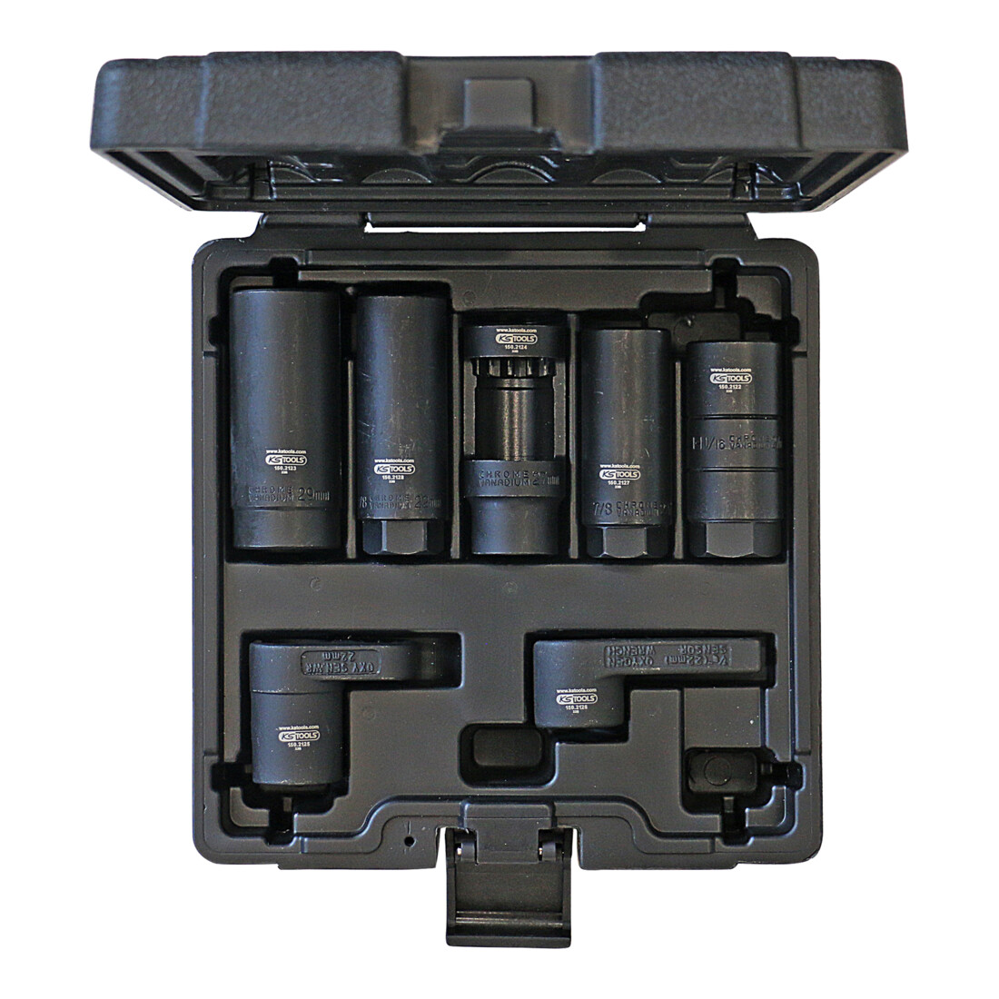 KS Tools 3/8"+1/2" dopsleutelset, 7-delig.