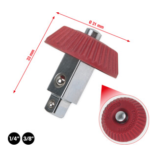 KS Tools 3/8"+1/4" draaiknop omkeerbare vierkante spindel
