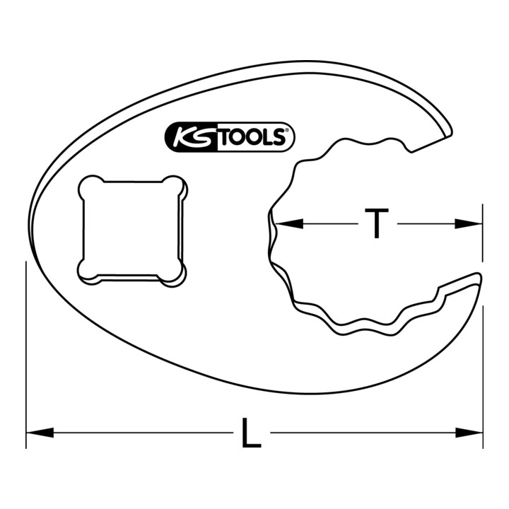 KS Tools 3/8" 12-kant-Einsteck-Maulschlüssel, 22mm