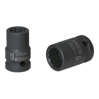KS Tools 3/8" 12-kant-Kraft-Stecknuss, kurz, 20 mm