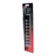 KS Tools 3/8" bit-dop inbus, kort, 9-dlg, 4 - 14 mm