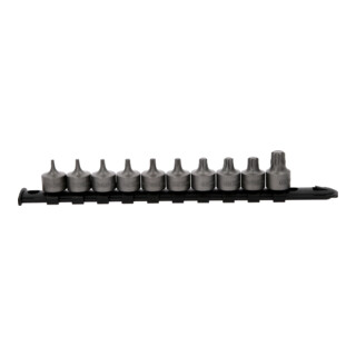 KS Tools 3/8" bit-dopset TX, kort, 10-dlg, T10 - T55