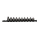 KS Tools 3/8" bit-dopset TX, kort, 10-dlg, T10 - T55