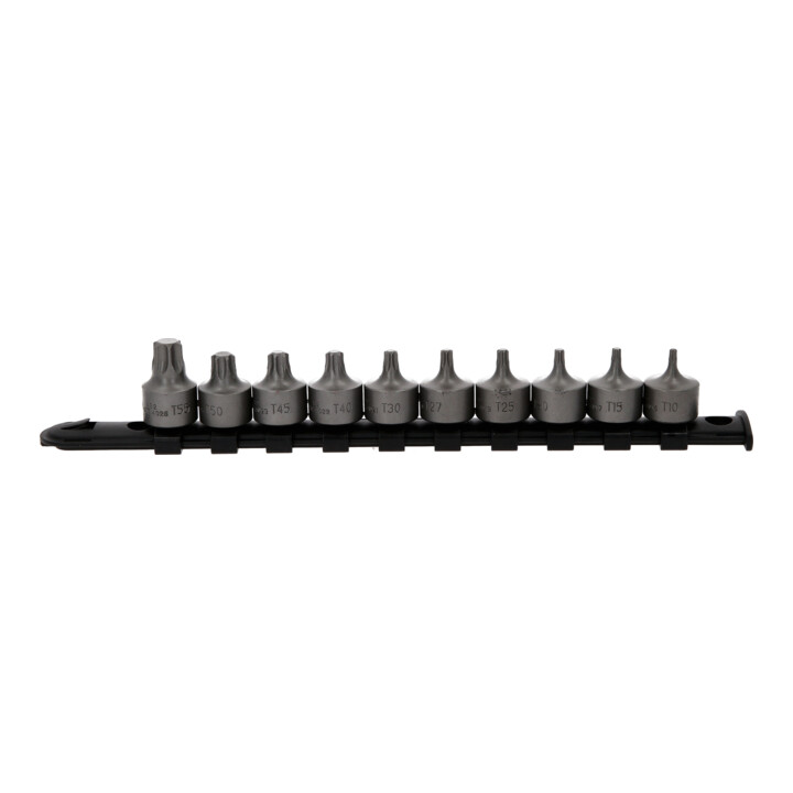 KS Tools 3/8" bit-dopset TX, kort, 10-dlg, T10 - T55