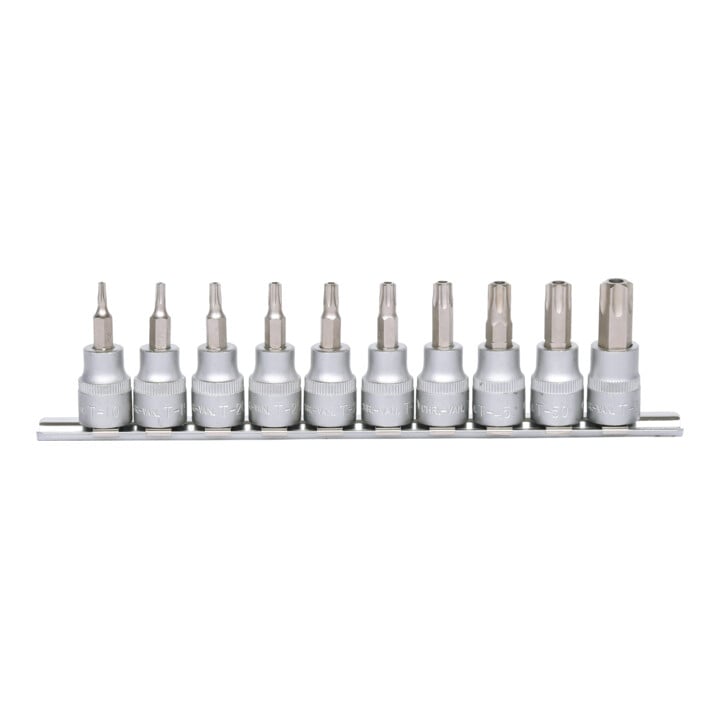 KS Tools 3/8" bit dopsleutelset, 10-delig, TB10-TB55 met boring