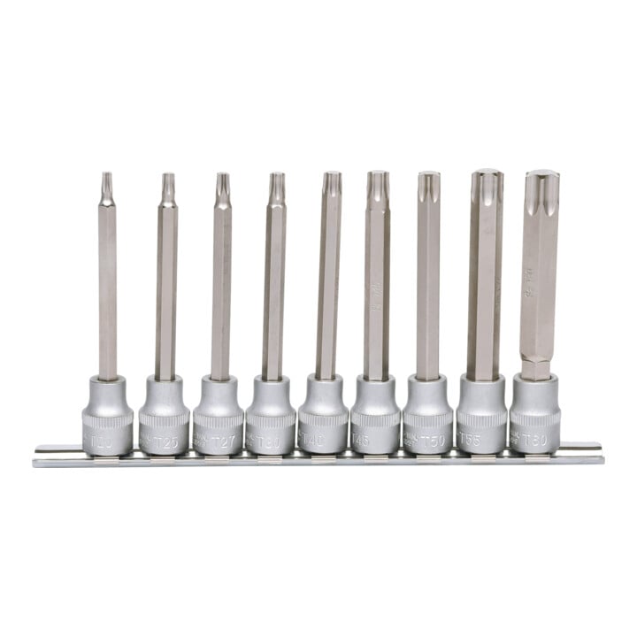 KS Tools 3/8" bit dopsleutelset TX, lang, 9 stuks, T20-T60
