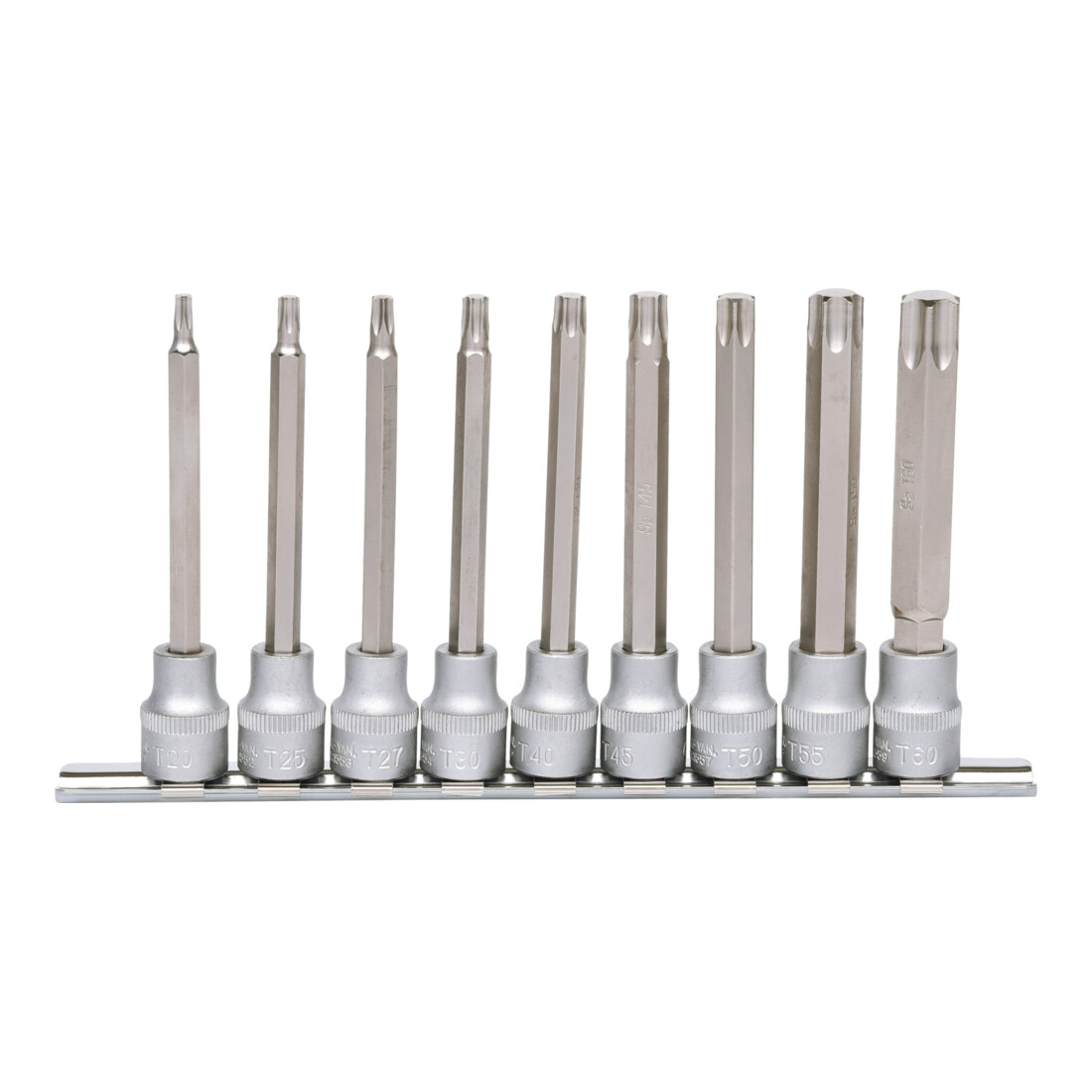 KS Tools 3/8" bit dopsleutelset TX, lang, 9 stuks, T20-T60