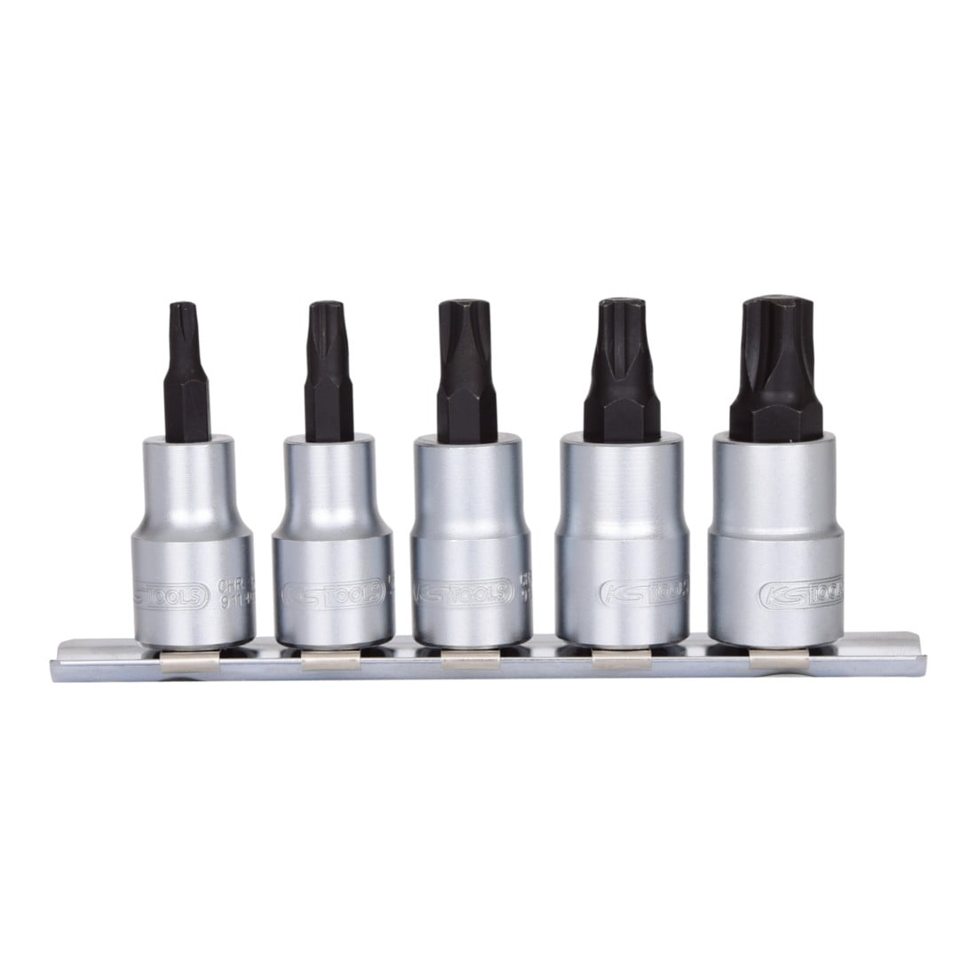 KS Tools 3/8" Bit-Stecknuss-Satz für MTS MORTORq®-Schrauben, 5-teilig