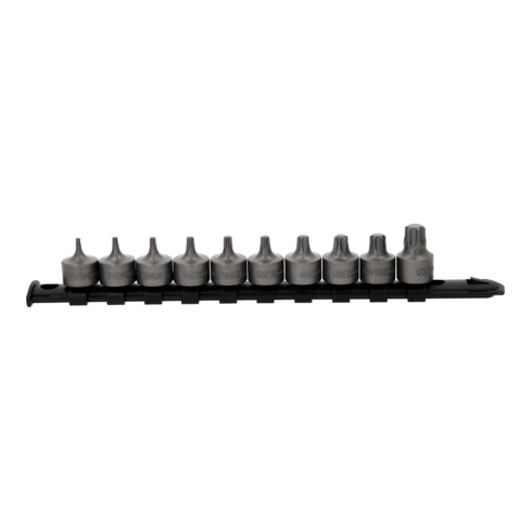 KS Tools 3/8" Bit-Stecknuss-Satz TX, kurz, 10-tlg T10-T55