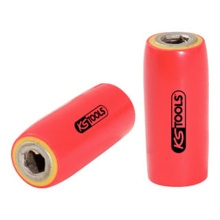KS Tools 3/8" Bithalter mit Schutzisolierung für 8 mm Bits