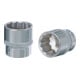 KS Tools 3/8" CHROMEplus 12-kant-Stecknuss, 3/8"
