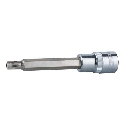 KS Tools 3/8" CHROMEplus Bit-Stecknuss TX mit Stirnlochbohrung,lang