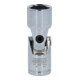 KS Tools 3/8" CHROMEplus inbus met scharnier, 14mm