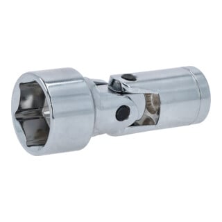 KS Tools 3/8" CHROMEplus Sechskant-Stecknuss mit Gelenk, 19mm