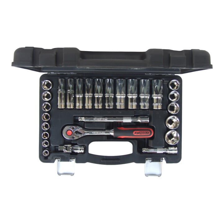 KS Tools 3/8" CHROMEplus Steckschlüssel-Satz, 27-teilig