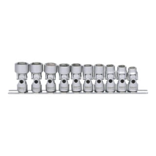KS Tools 3/8" CLASSIC inbusschroefset met scharnier, 10 delig 10-19mm