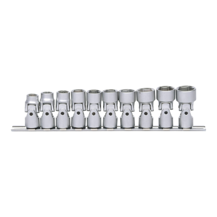 KS Tools 3/8" CLASSIC inbusschroefset met scharnier, 10 delig 10-19mm