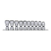 KS Tools 3/8" CLASSIC Sechskant-Stecknuss-Satz mit Gelenk, 10-teilig10-19mm-1