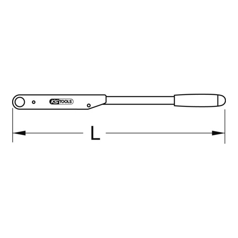 Clé dynamométrique KS Tools 3/8" à course courte