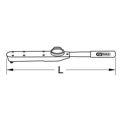 Clé dynamométrique d'essai KS Tools 3/8"'.