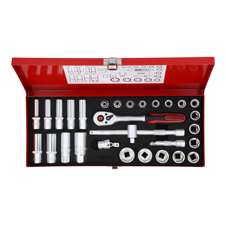 KS Tools 3/8" Coffret de douilles, 30 pcs.
