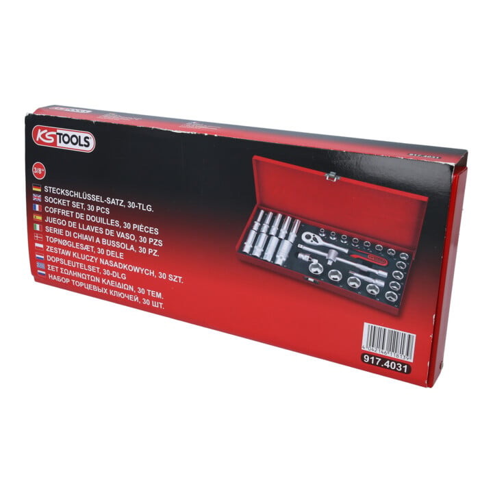 KS Tools 3/8" Coffret de douilles, 30 pcs.