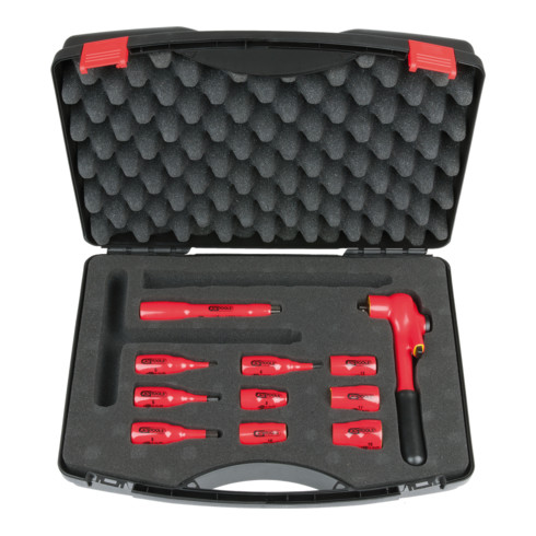 KS Tools 3/8" Coffret de douilles isolées, 11 pcs.