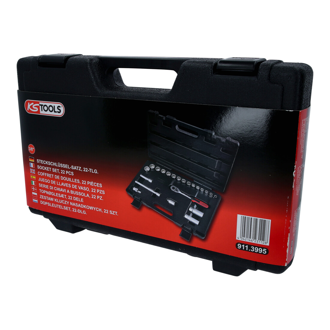 KS Tools 3/8" dopsleutelset, 22-delig