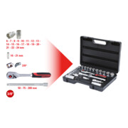 KS Tools 3/8" dopsleutelset, 26 stuks-3